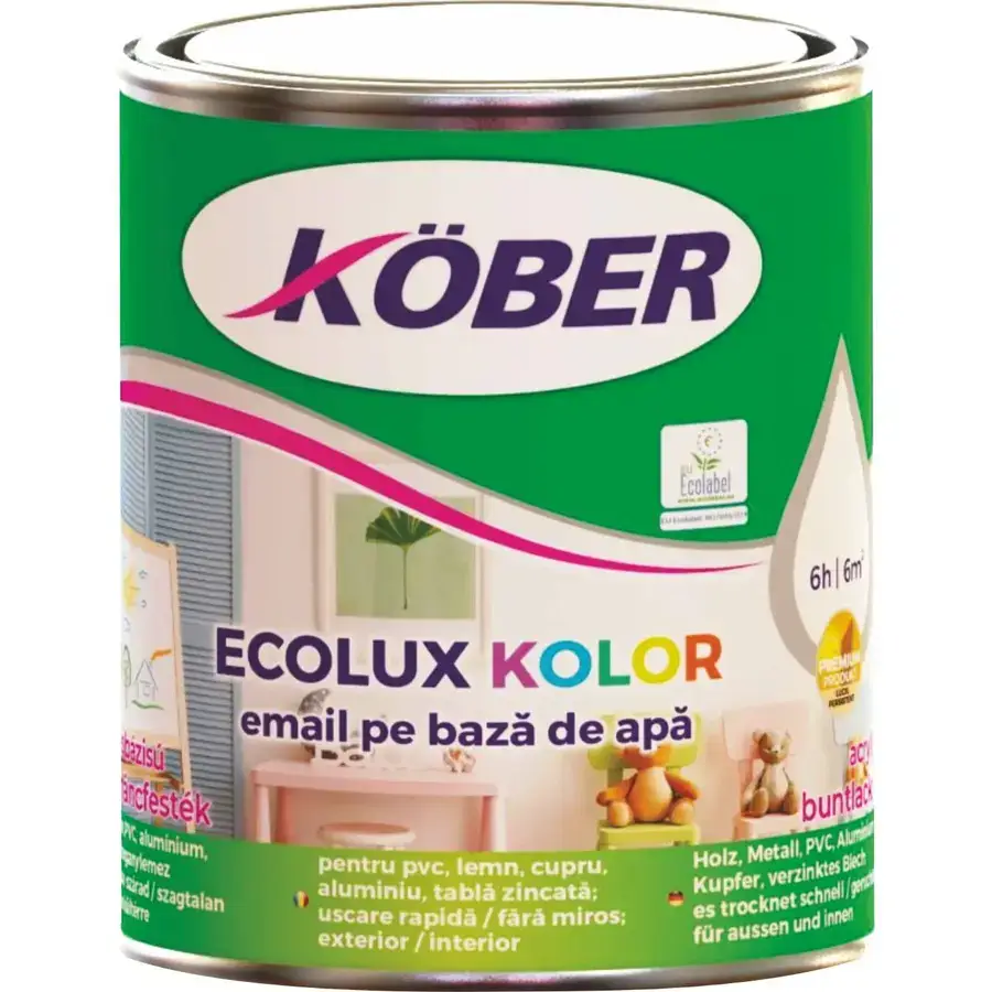 Vopsea pe baza de apa KOBER 0,6L- ALBASTU